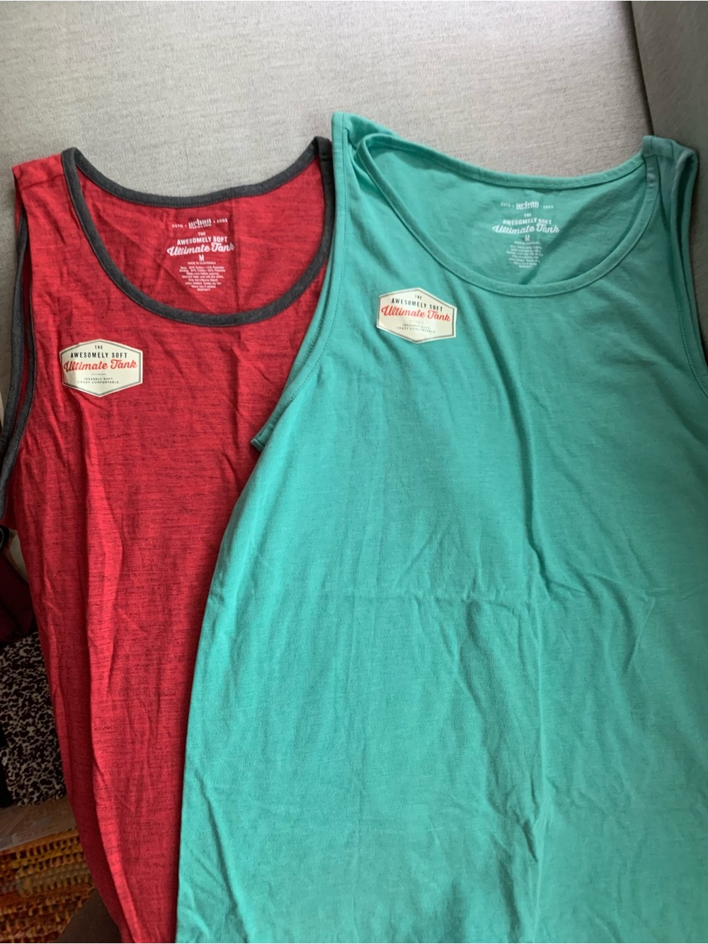 urban pipeline Red and Teal Tank Tops - Pack of 2